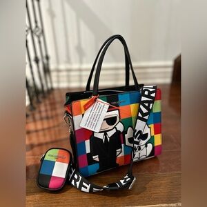 Karl Lagerfeld Colorful Graphic Tote
